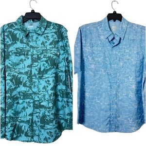NWT Bundle of 2 Reel Legends Mens Fishing Shirt Saltwater Size Medium